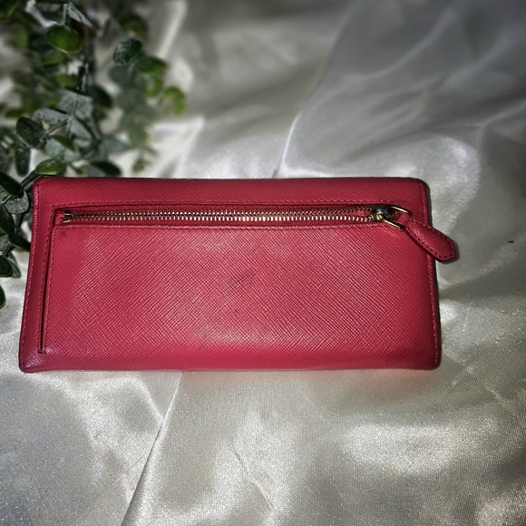 EUC Prada Pink Saffiano Long Wallet - Picture 2 of 7